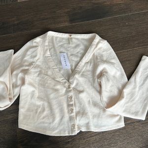 PacSun ivory long sleeve top new w/ tag